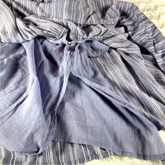 ROLLER RABBIT Dakota Women’s Size S Blue And White Striped Chambray Dress - Picture 8 of 12